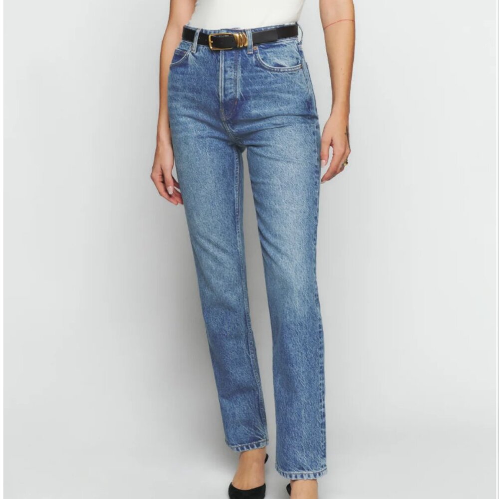 Reformation - Cynthia High Rise Straight Jeans